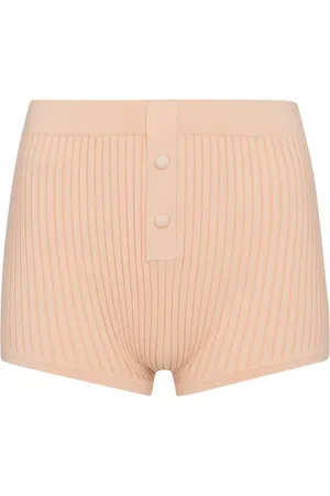 LIVE THE PROCESS Ribbed-knit shorts