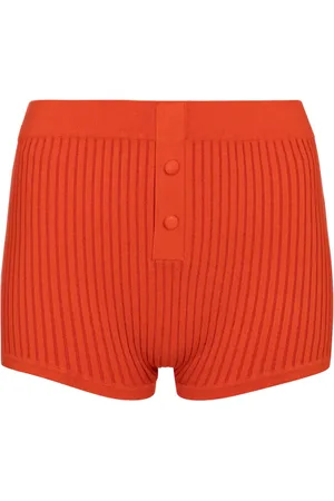 LIVE THE PROCESS Ribbed-knit shorts
