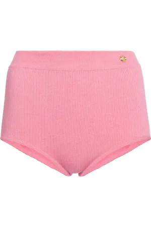 Balmain High-rise knit shorts