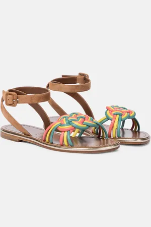 Christian Louboutin Ella suede and leather sandals