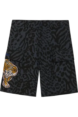 Kenzo Embroidered cotton shorts