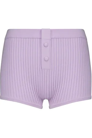 LIVE THE PROCESS Ribbed-knit shorts