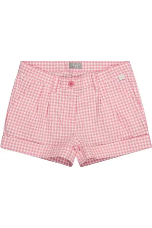 Il gufo Gingham cotton-blend shorts