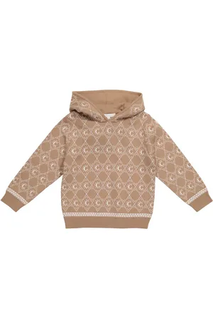 Chloé ChloÃ© Kids Intarsia-knit cotton and wool hoodie