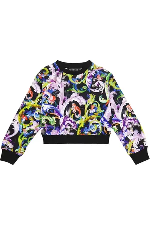 VERSACE Printed cotton sweatshirt