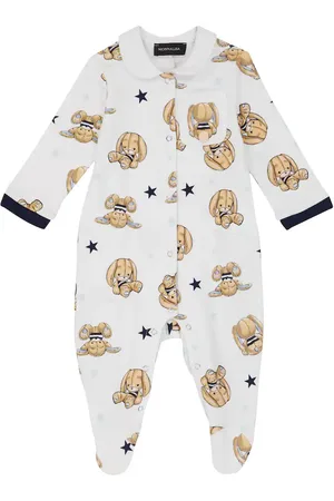 MONNALISA Baby printed cotton onesie