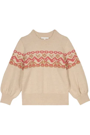Chloé ChloÃ© Kids Cotton and wool intarsia sweater