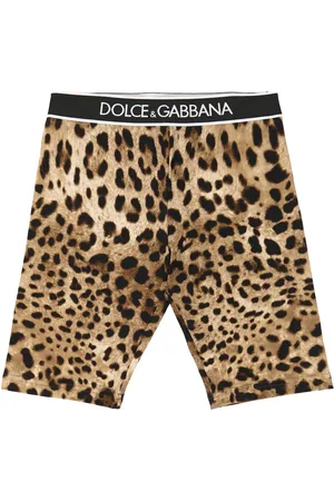 Dolce & Gabbana Leopard-print stretch-cotton shorts