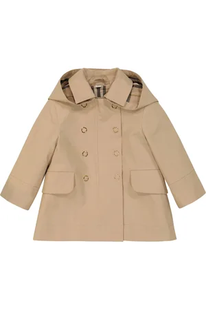 Burberry Kids Baby Vintage Check cotton trench coat