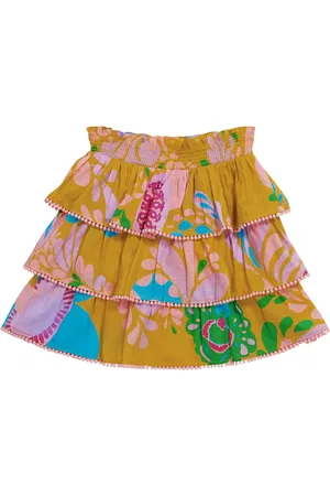 ZIMMERMANN Teddy floral cotton skirt
