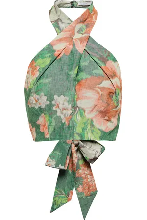 Erdem Luna floral halterneck top