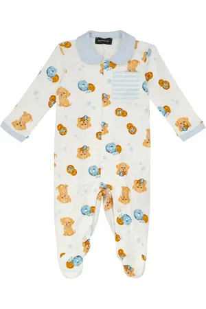 MONNALISA Baby printed cotton onesie