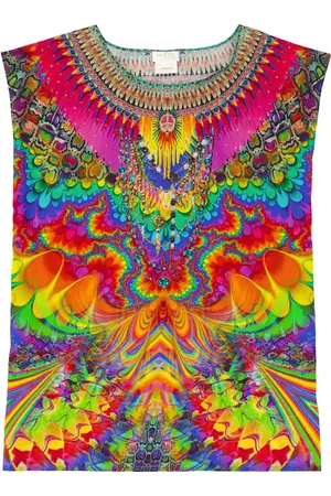 Camilla Printed cotton top