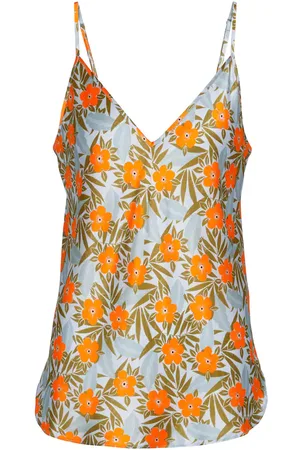 Lee Mathews Stella floral silk satin camisole