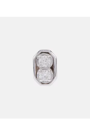 Eera Women Earrings - Roma 18kt white gold single earring with diamonds