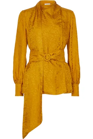 Erdem Willia paisley silk jacquard blouse