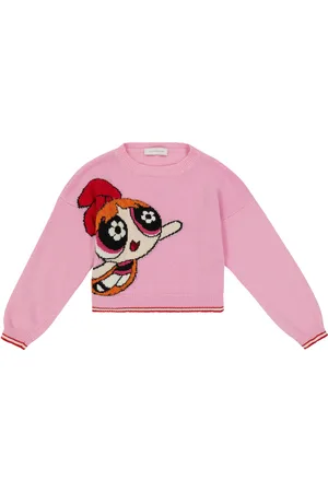 MONNALISA Embroidered wool sweater