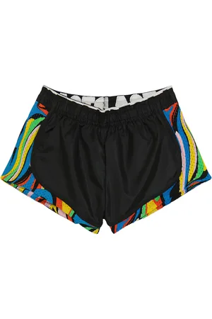 Stella McCartney Printed mesh-panel shorts