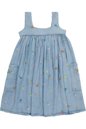 Stella McCartney Floral embroidered denim dress