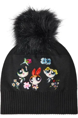 MONNALISA Faux fur-trimmed beanie