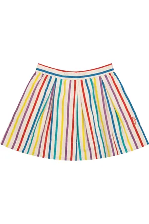 The Animals Observatory Striped cotton skirt