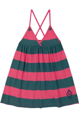 The Animals Observatory Otter striped cotton dress