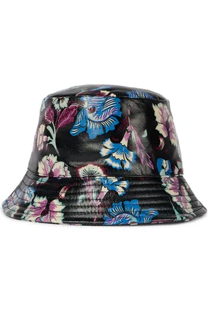 Isabel Marant Haley floral leather bucket hat