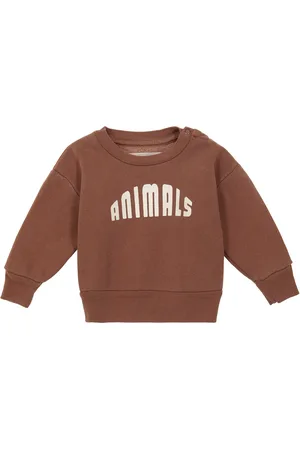 The Animals Observatory Baby printed cotton sweatshirt