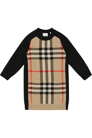 Burberry Checked sweater dress