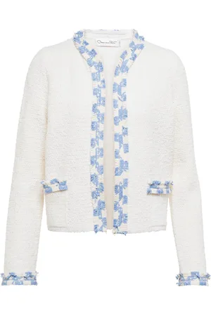 Oscar de la Renta Wool-blend tweed jacket