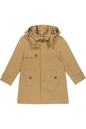 Burberry Kids Boys Trench Coats - Cotton trench coat