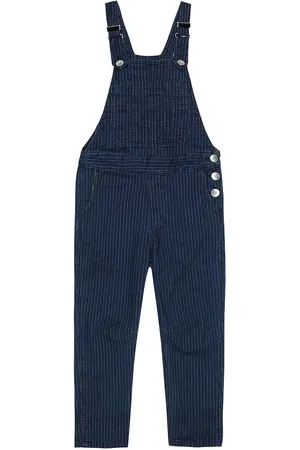 Brunello Cucinelli Pinstriped denim overalls