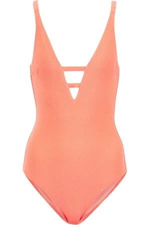 Heidi Klein Textured cutout-effect swimsuit