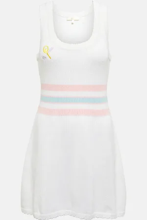 LOVESHACKFANCY Indiana embroidered minidress