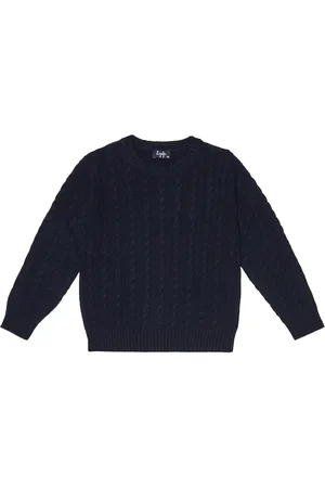 Il gufo Cable-knit wool sweater