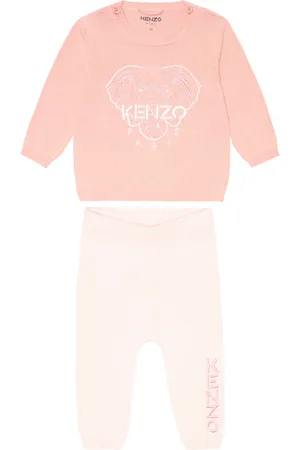 Kenzo Baby logo cotton sweater and pants set