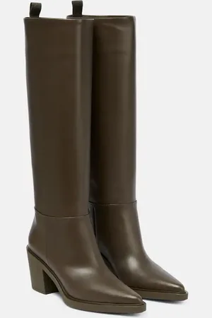 Gianvito Rossi Leather knee-high boots