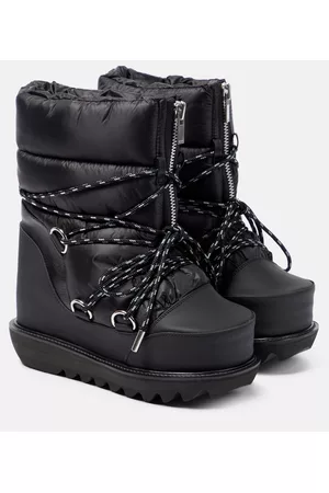 Sacai Women Ankle Boots - Quilted hiking boots