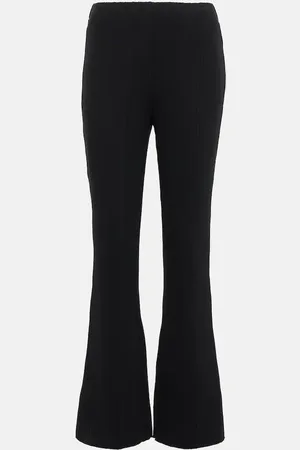 Vince Ribbed cropped kick-flare pants