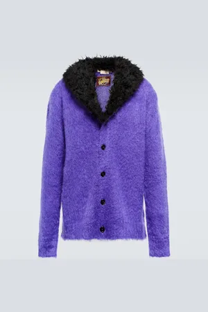 Marni Faux fur-trimmed cardigan