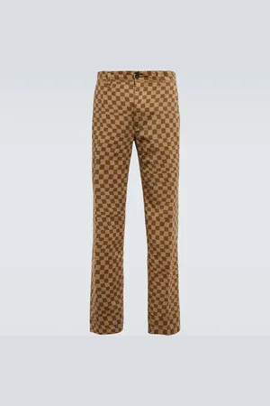 Incotex x Facetasm Checked straight cotton pants
