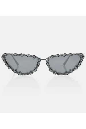 Dior Missdior B1u Cat-eye Crystal-embellished Gold-tone Sunglasses in  Natural