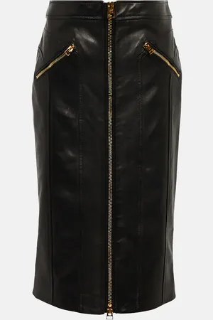 Tom Ford Leather midi skirt