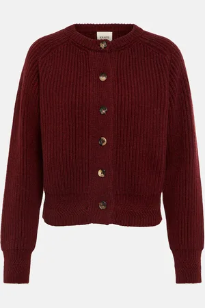 Khaite Michaela ribbed cashmere cardigan