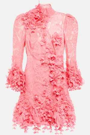 ZIMMERMANN High Tide appliquÃ©d lace minidress