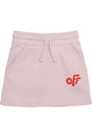 OFF-WHITE Logo cotton skirt
