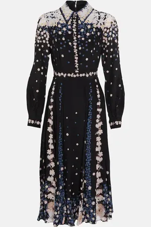 Erdem Fabiola silk shirt dress