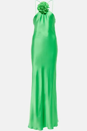 RODARTE Rosette silk gown