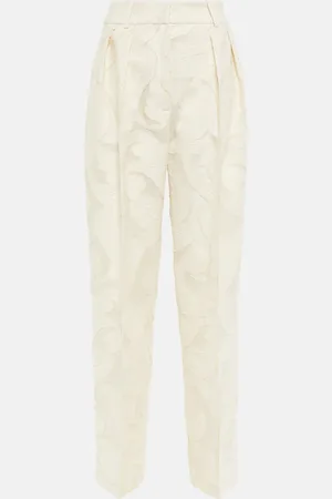 The Mannei Nausa jacquard tapered cotton pants