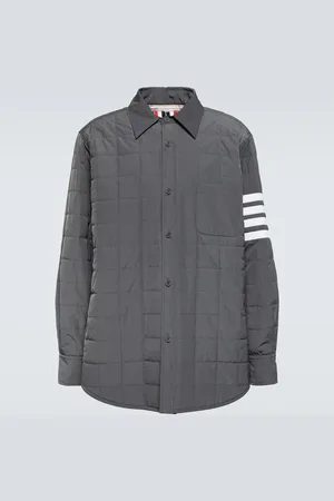 Thom Browne 4-Bar down shirt jacket